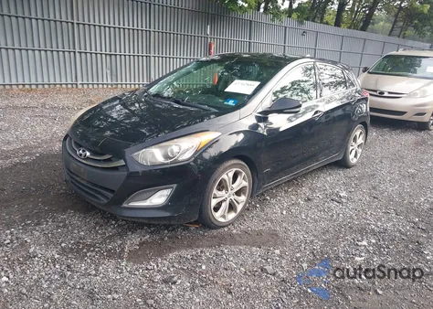 2014 Hyundai Elantra Gt Base W/Blue из США, поврежденный, VIN KMHD35LH1EU177482
